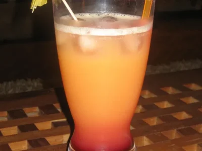 Batido de melocotón y coco