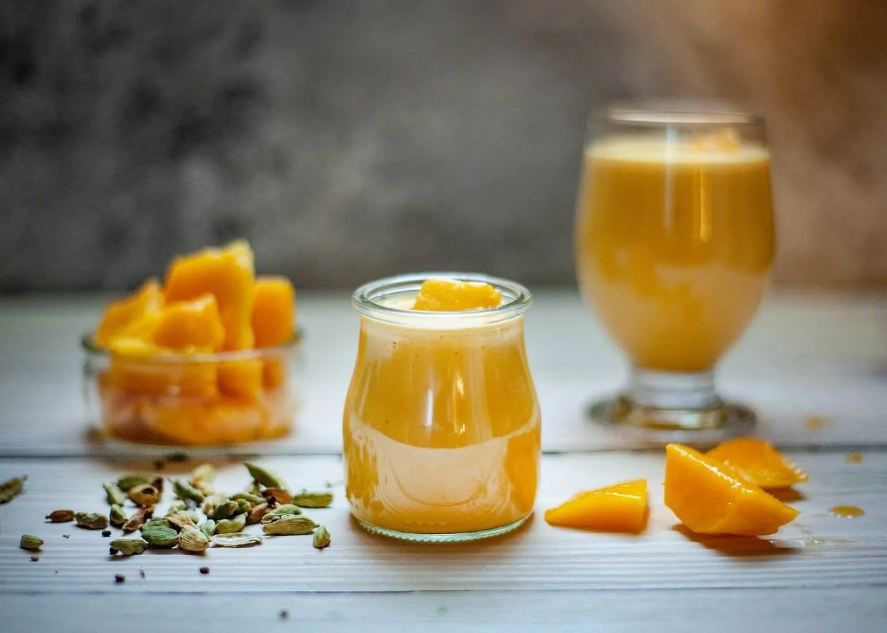 Batido de melocotón y coco