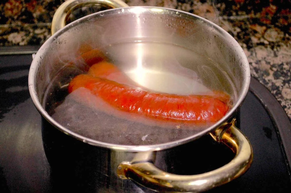 Como quitar la grasa a los chorizos o huesos de jamón