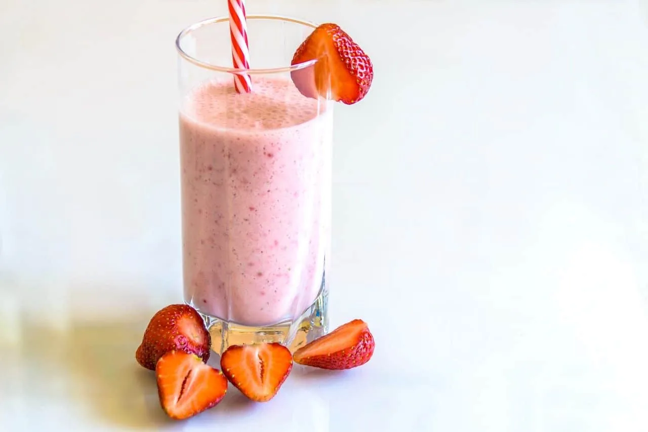 Batido de fresas