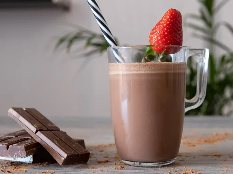 Batido de chocolate y nata
