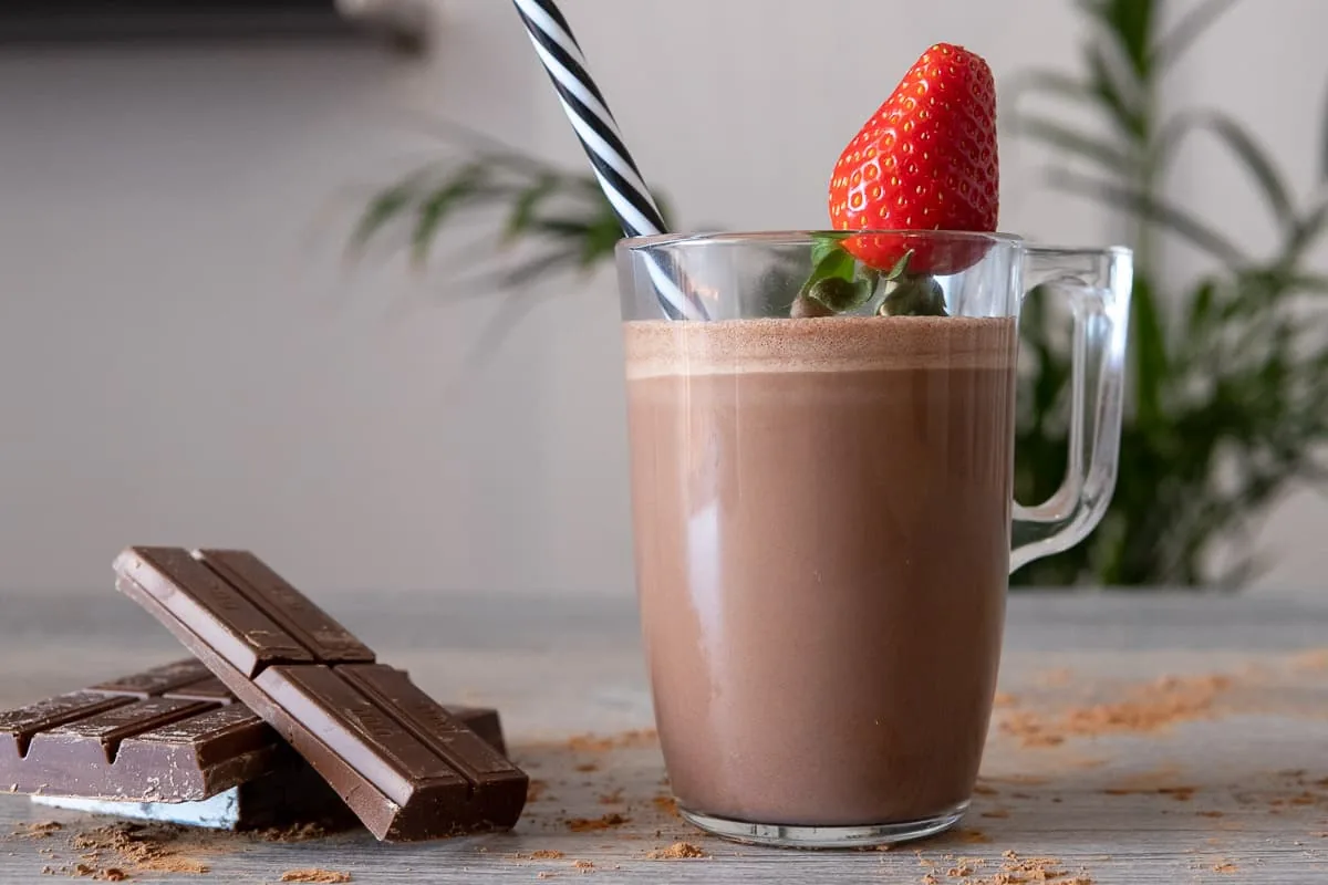 Batido de chocolate y nata