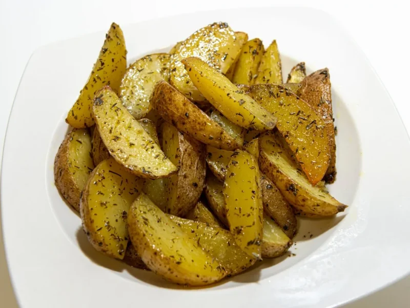Gajos de patatas al horno