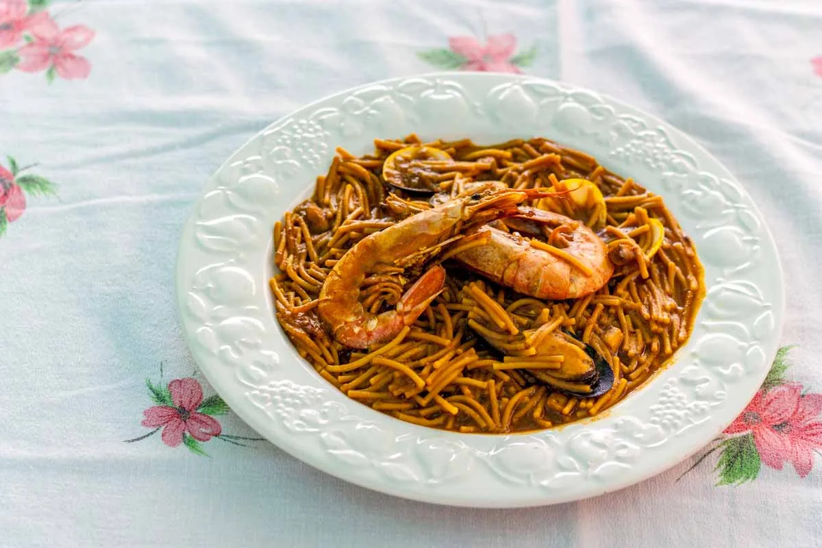 Fideua al horno