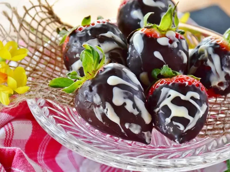 Fresas bañadas en chocolate