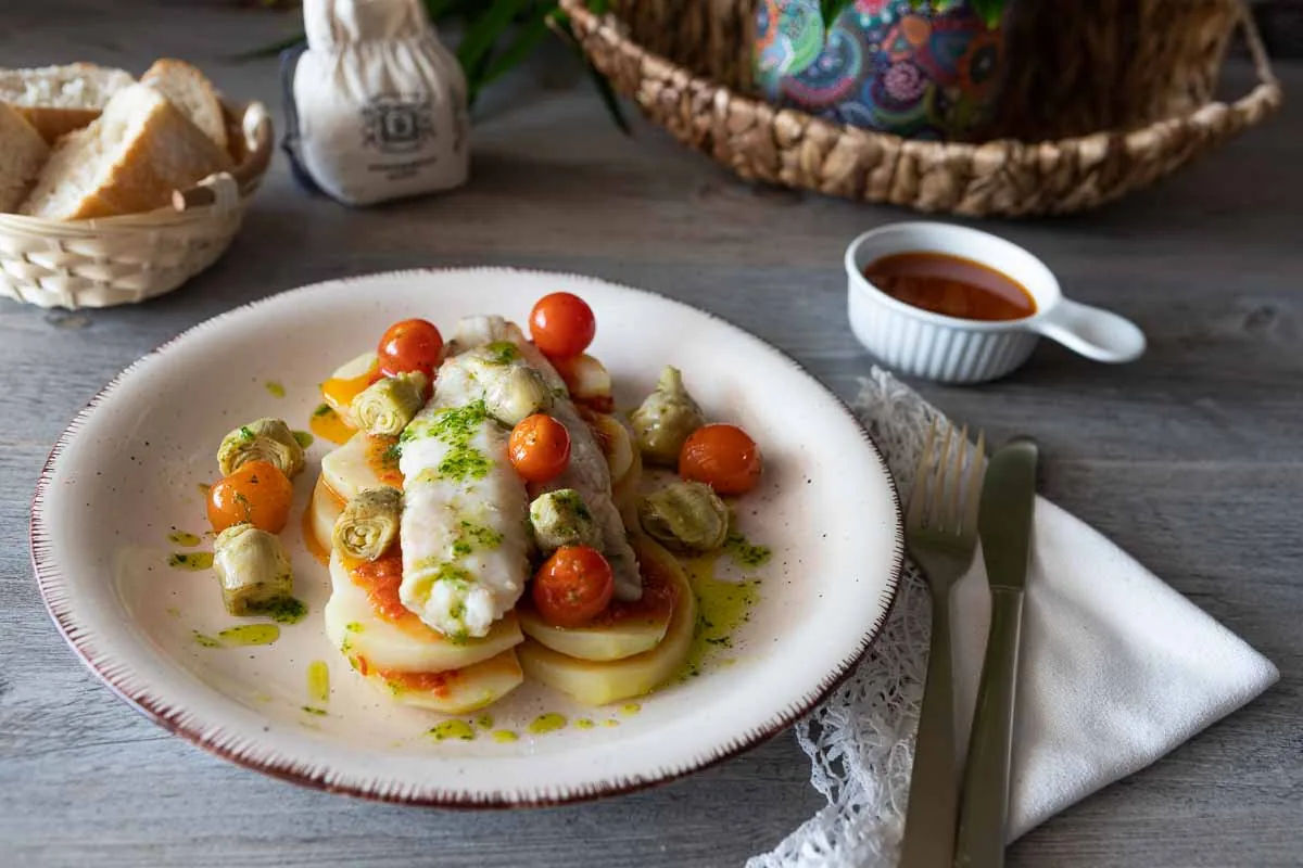 Merluza al horno