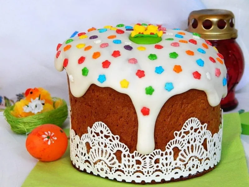 Mona con chocolate blanco