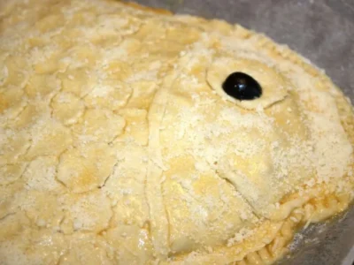 Pez hojaldre relleno