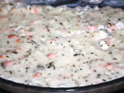Pez hojaldre relleno