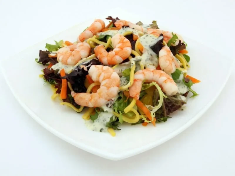 Ensalada con salsa tártara