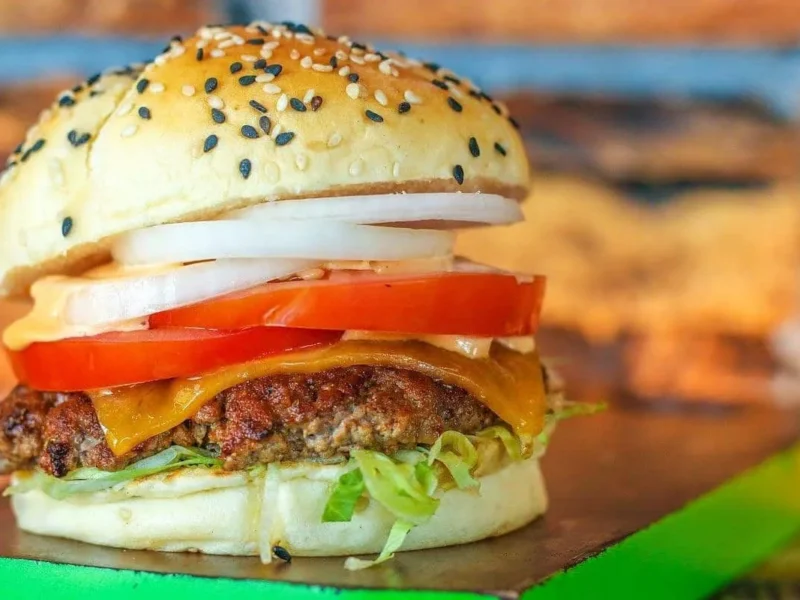 Hamburguesa con atún