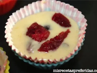 Mini Magdalenas de yogur con arándanos