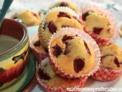 Mini Magdalenas de yogur con arándanos