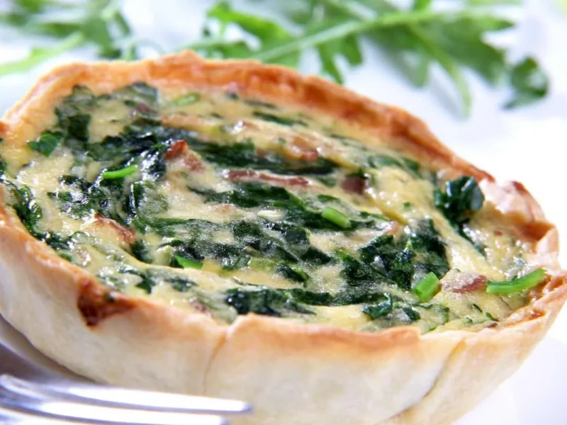 Tartaletas de espinacas y jamón