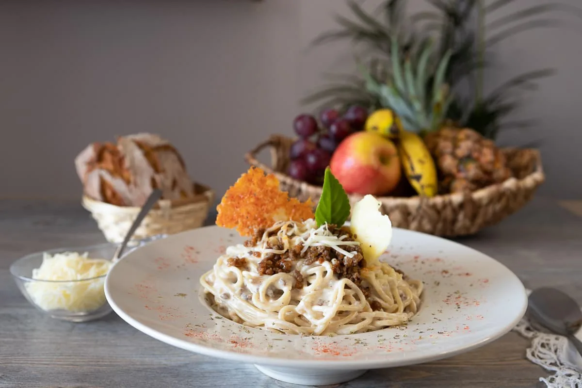 Espaguetis a la Crema