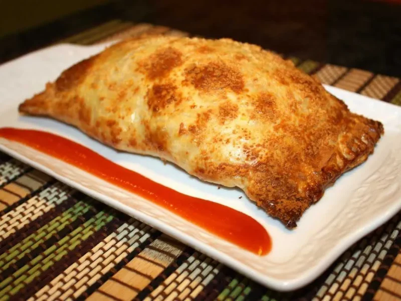 Hojaldre relleno de salmón y huevo duro