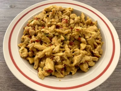 Mini pizzas de pollo