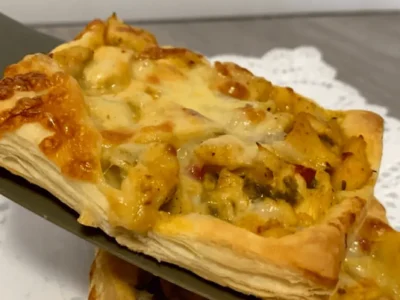 Mini pizzas de pollo