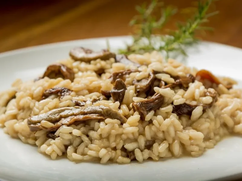 Risotto con setas