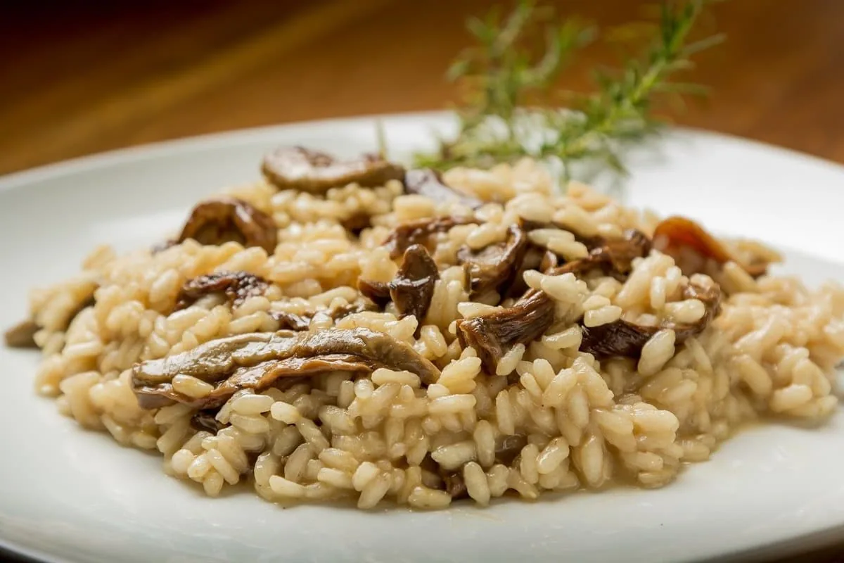 Risotto con setas