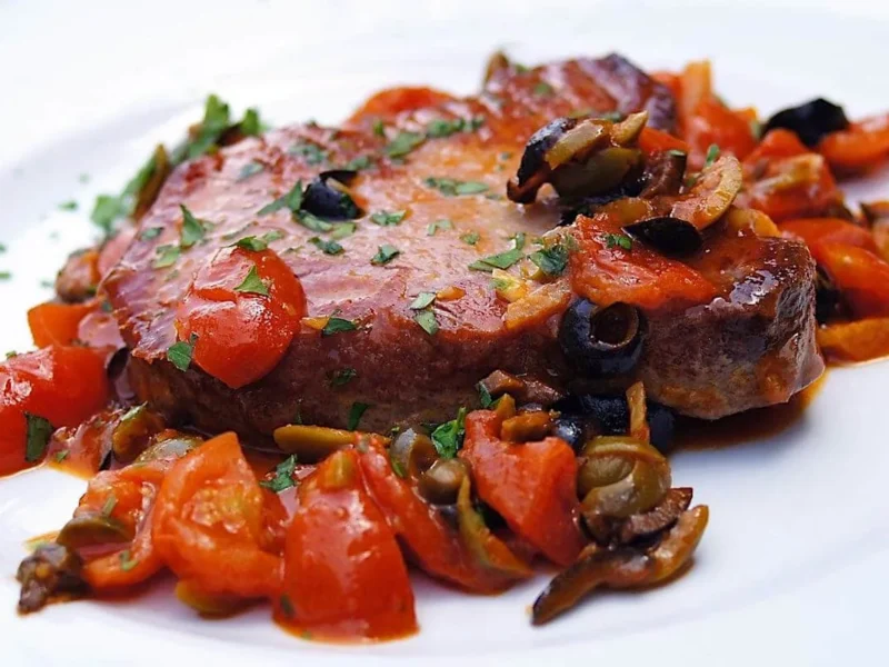Atún con verduras
