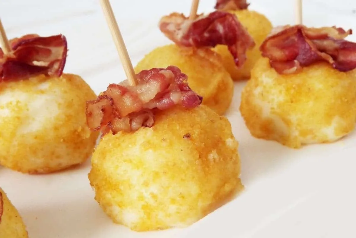 Merengues de patatas con beicon