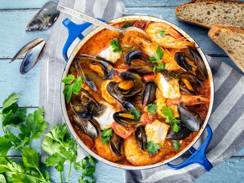 Zarzuela de pescado y marisco