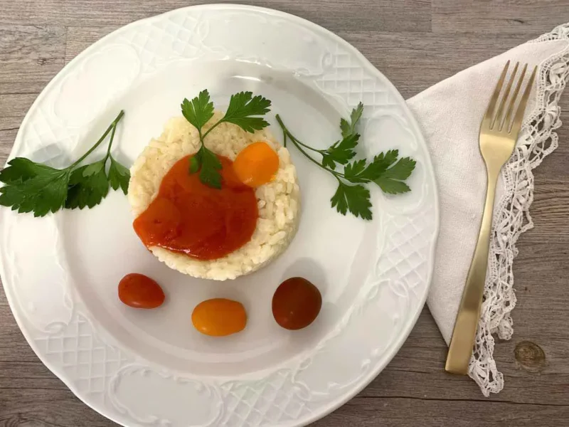 Cubito de arroz básico