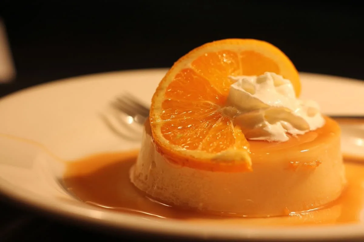 Flan de naranja