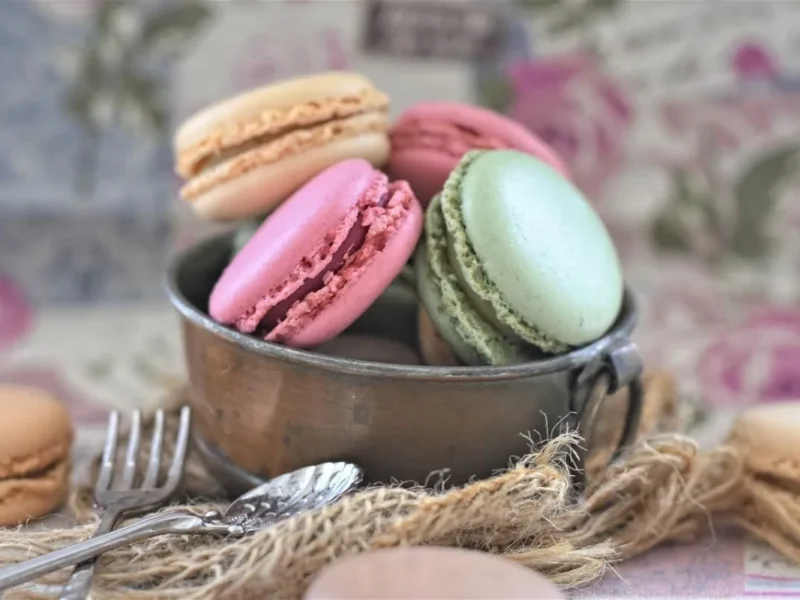 Macarons de colores paso a paso