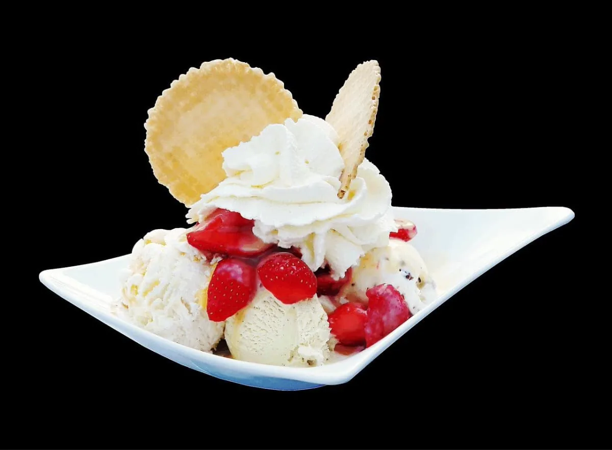 Manjar de coco helado