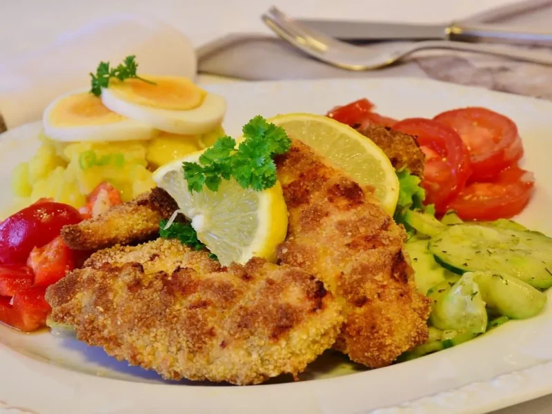 Pechuga empanada de pollo
