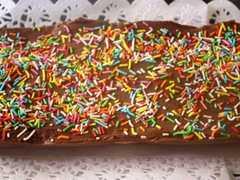Tableta de dos chocolates con galletas