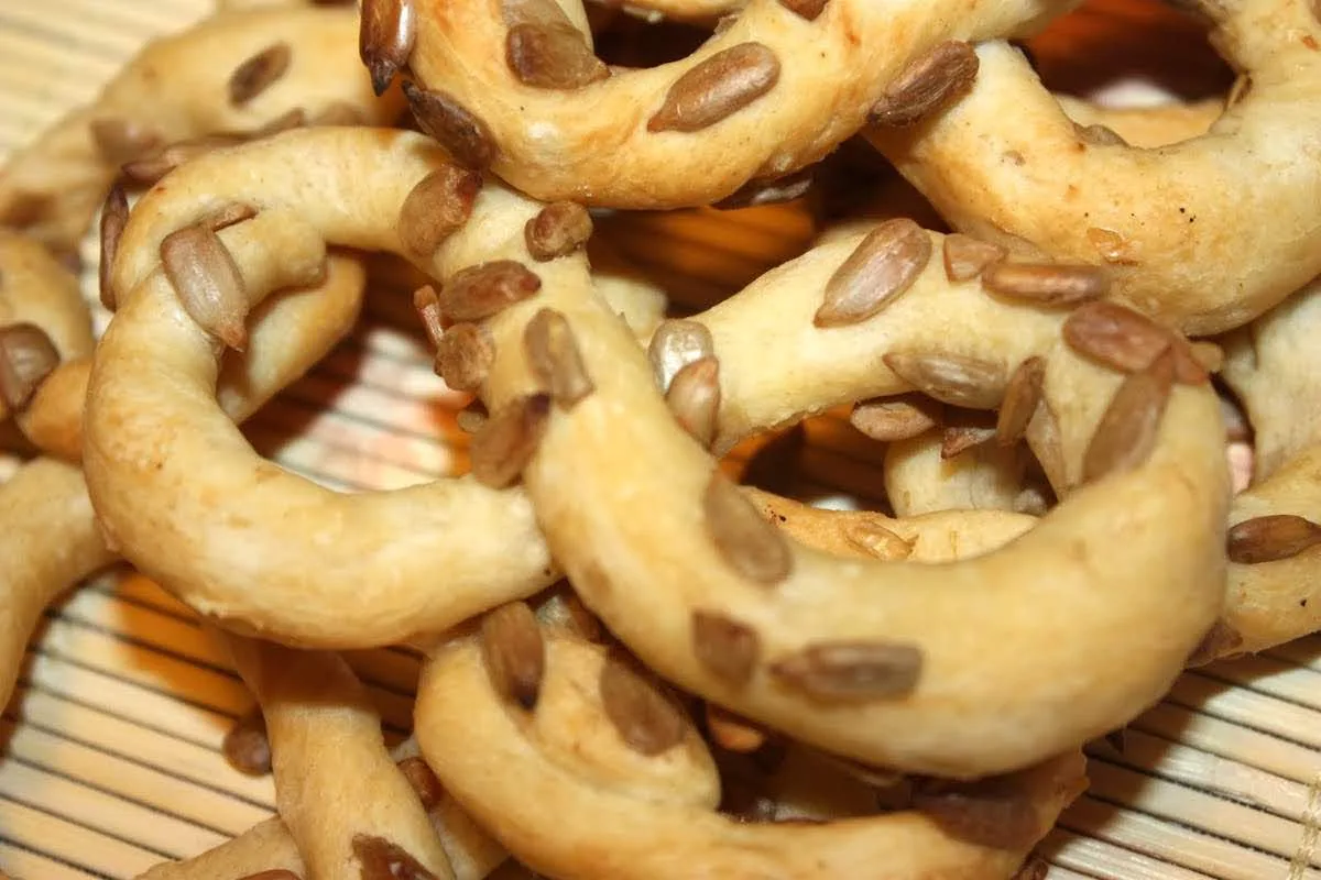 Bastones de pan con pipas