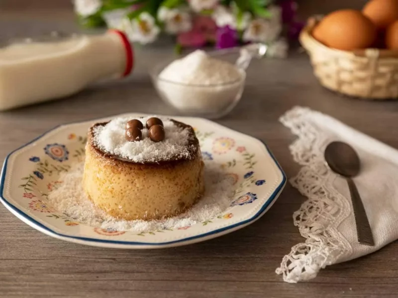 Flan de coco
