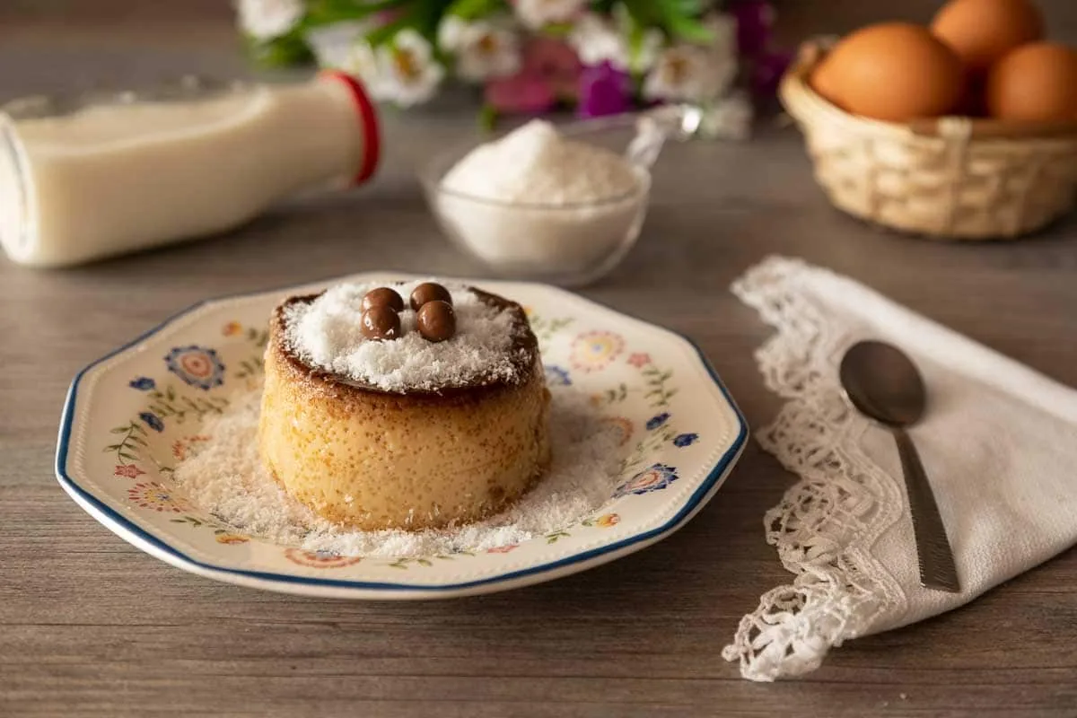 Flan de coco