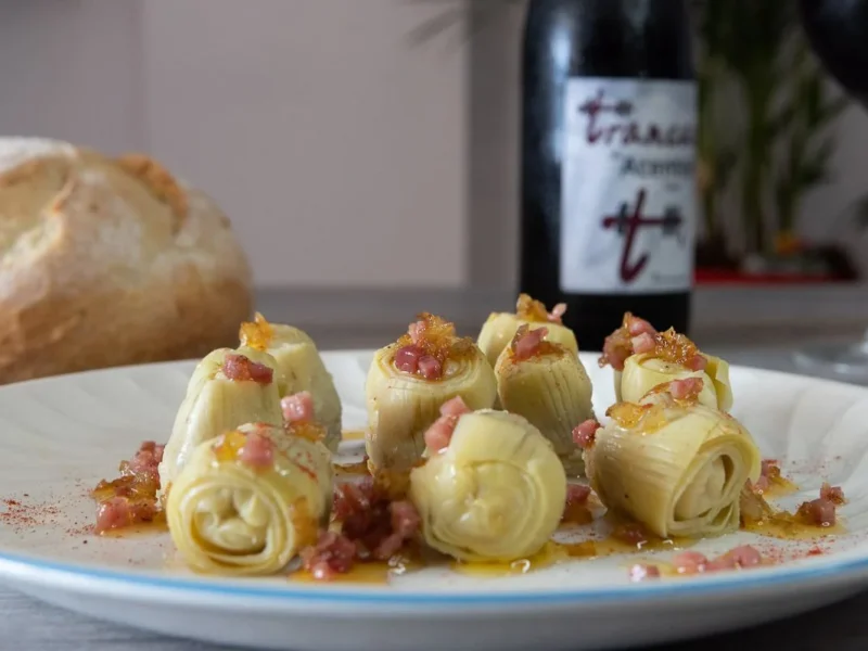Alcachofas con jamón