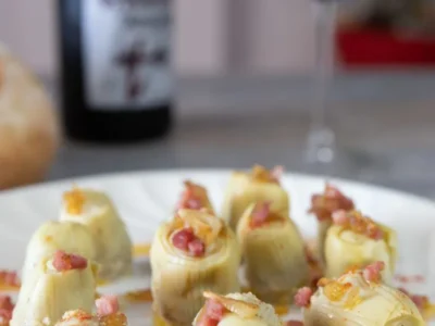 Alcachofas con jamón