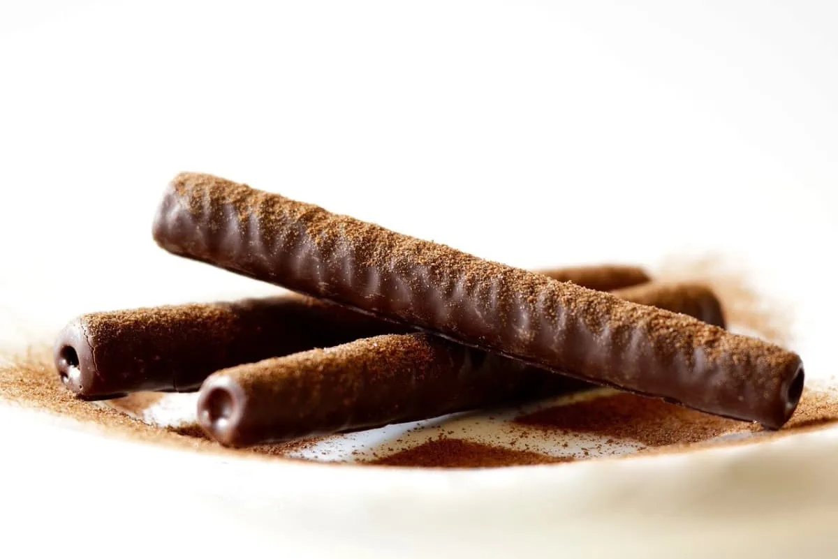 Barquillos de chocolate
