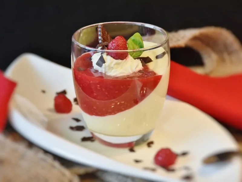 Mousse de chocolate blanco
