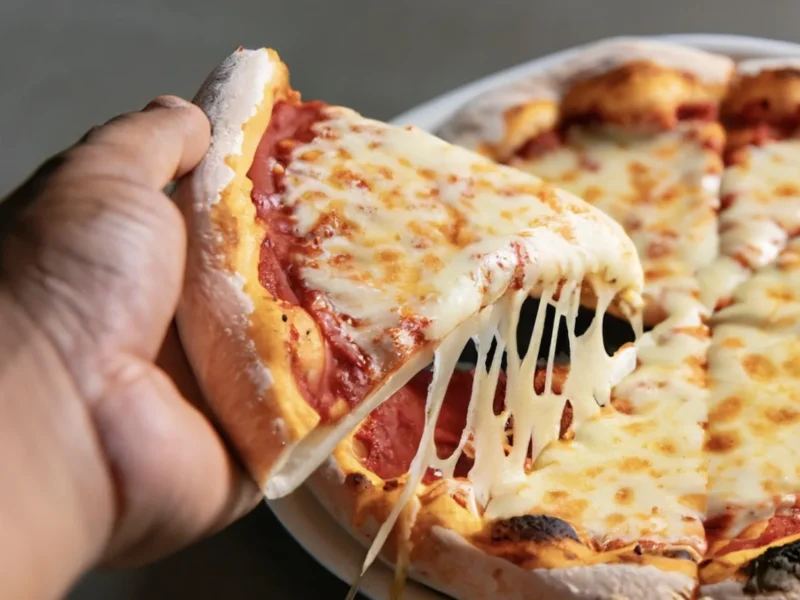 Pizza casera seis quesos