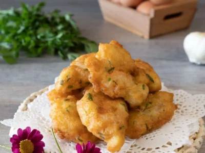 Tortillitas de pescado y gambas