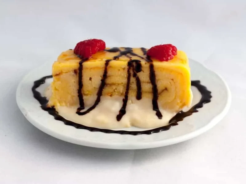Brazo gitano de naranja con Natillas