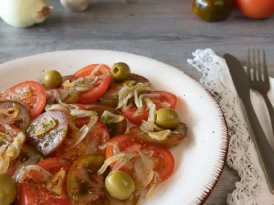 Ensalada templada de tomates