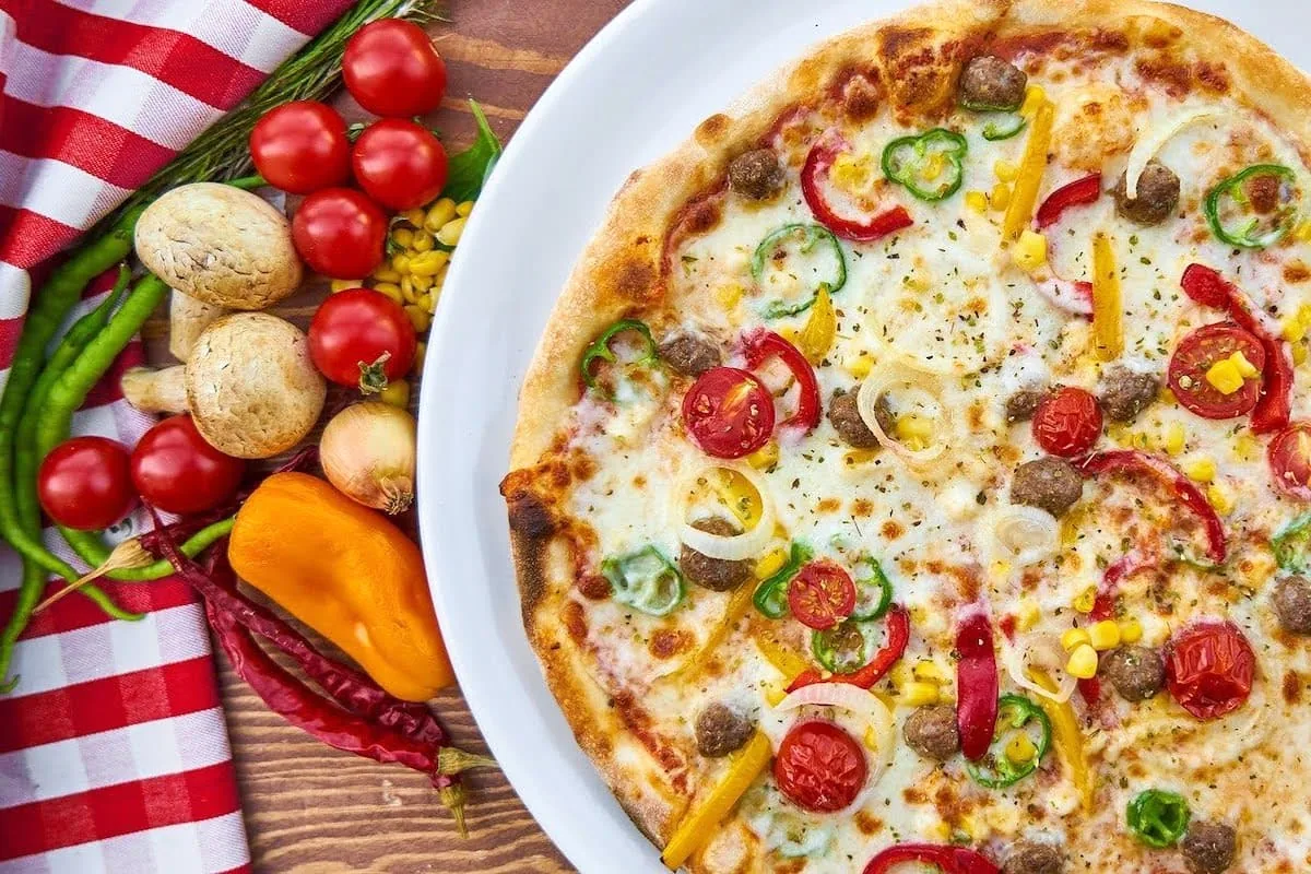 Pizza de pimientos