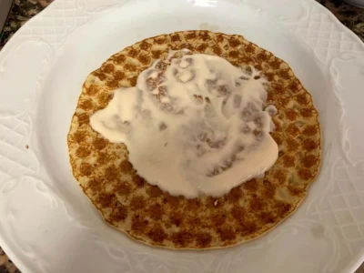 Crepes de jamón ibérico y espárragos