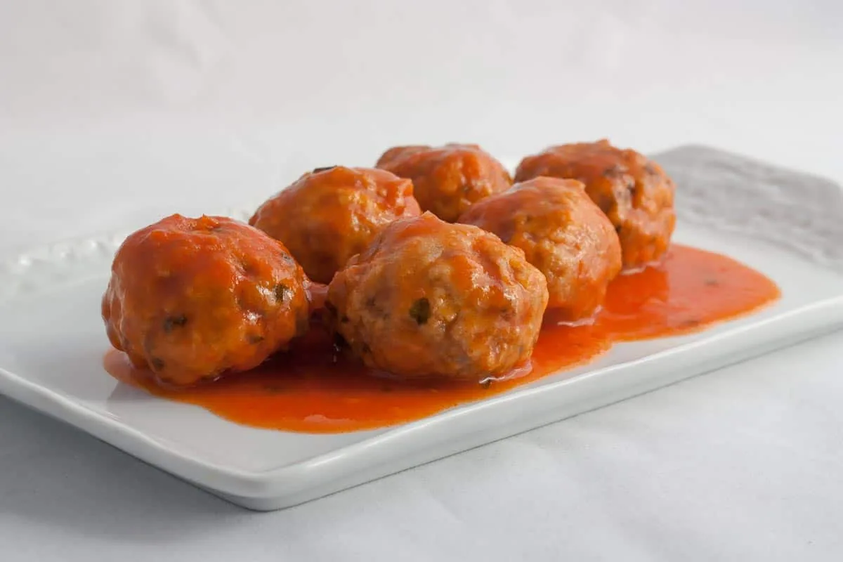 Albóndigas de ternera con tomate