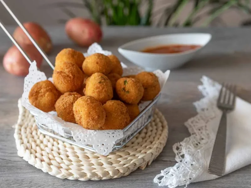 Bocaditos de patatas con beicón
