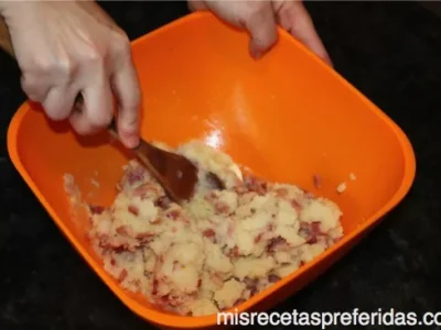 Bocaditos de patatas con beicón