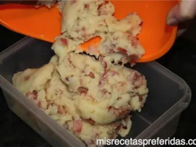 Bocaditos de patatas con beicón
